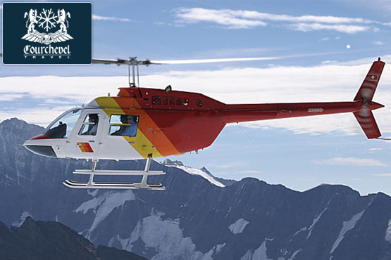 Single Helicopter Bell 206 Courchevel 