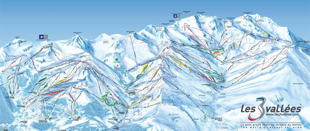 Ski Map Courchevel & The 3 Valleys